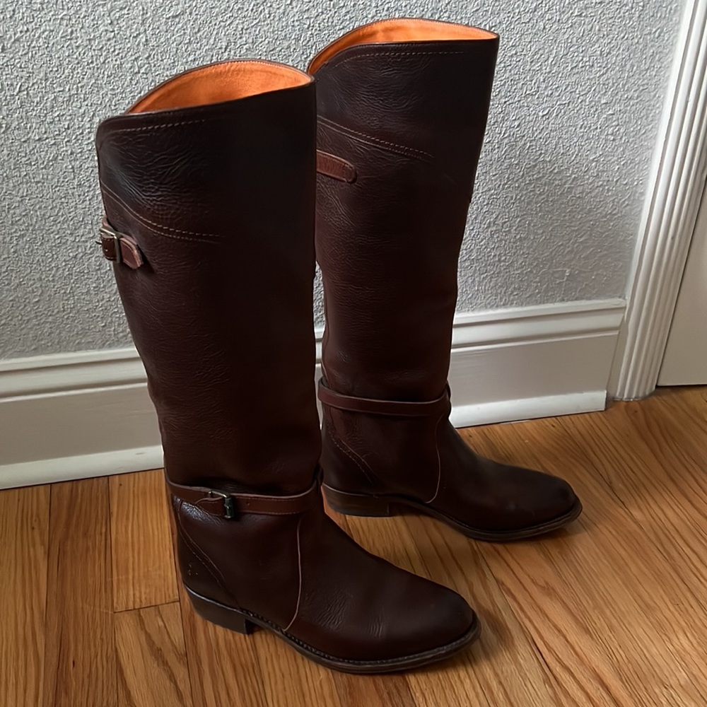 Frye 76562 redwood leather Dorado riding equestrian boots women's size 7